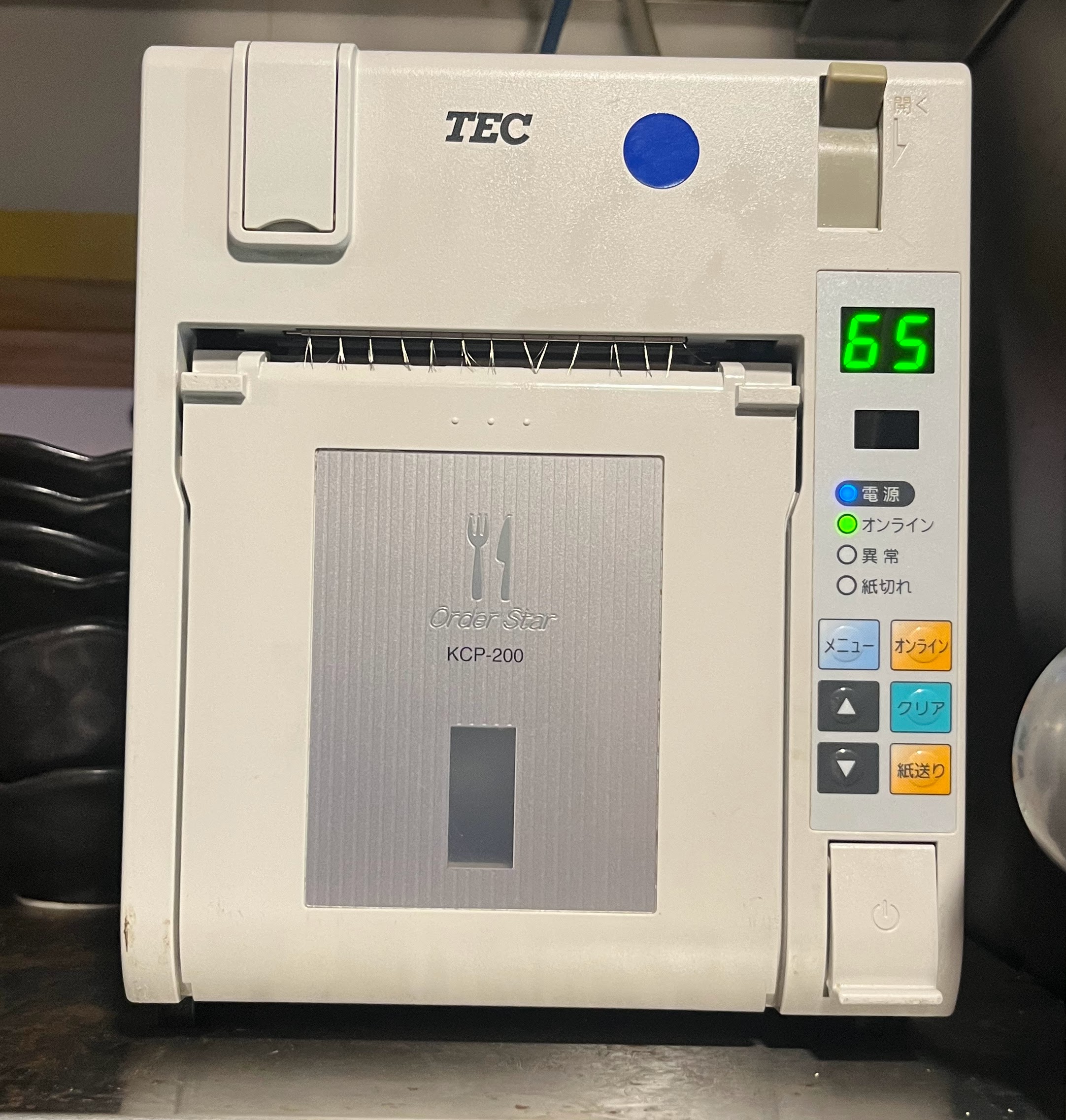 （最終値引）東芝テック　キッチンプリンターKCP-200 ２台 中古再生品】東芝テック キッチンプリンタ 有線 KCP-200